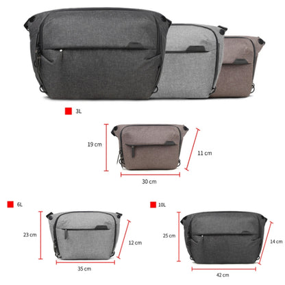 Portable Waterproof Photography SLR Camera Messenger Bag, Color: 6L Dark Gray - Strap Satchel by buy2fix | Online Shopping UK | buy2fix