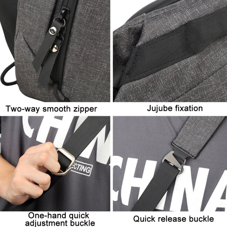 Portable Waterproof Photography SLR Camera Messenger Bag, Color: 6L Light Gray - Strap Satchel by buy2fix | Online Shopping UK | buy2fix