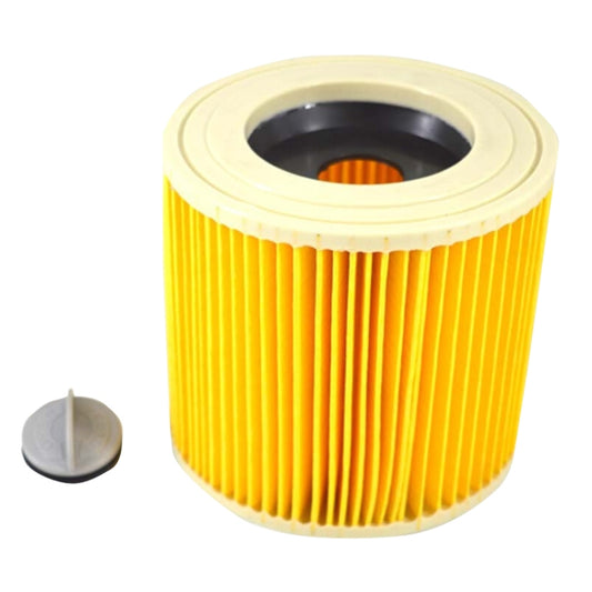 2PCS HEPA Filter For Karcher A2004 / A2204 Vacuum Cleaner Accessories(Yellow) - For Karcher Accessories by buy2fix | Online Shopping UK | buy2fix