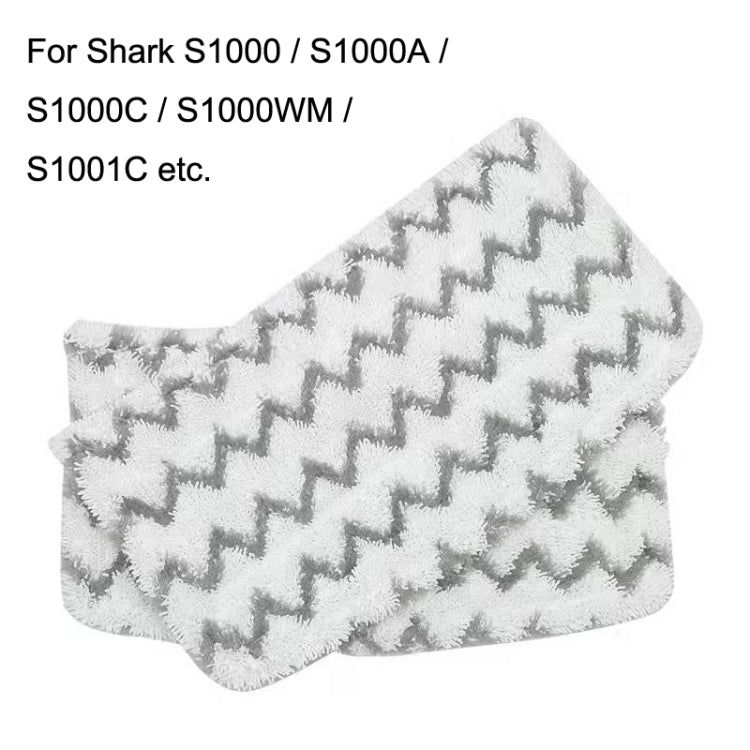 2PCS Steam Mop Cloth Cover Accessories For Shark S1000A(Gray Black) - For Shark Accessories by buy2fix | Online Shopping UK | buy2fix