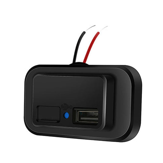 3.1A Punch-Free Automatic Spring Cover RV Bus Modified Car Charger Dual USB Car Charger(Black) - DIY Modified Charger by buy2fix | Online Shopping UK | buy2fix