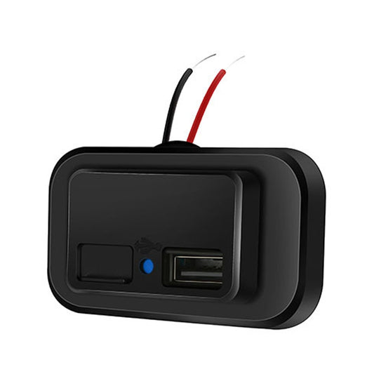 4.8A Punch-Free Automatic Spring Cover RV Bus Modified Dual USB Car Charger(Black) - DIY Modified Charger by buy2fix | Online Shopping UK | buy2fix