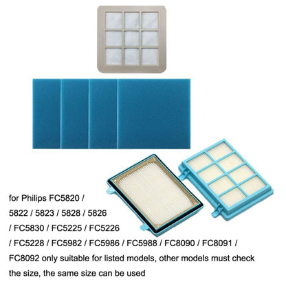 5PCS Sponge For Philips Vacuum Cleaner FC5823 / FC5826 / FC5830 / FC5832 Accessories - For Philips Accessories by buy2fix | Online Shopping UK | buy2fix