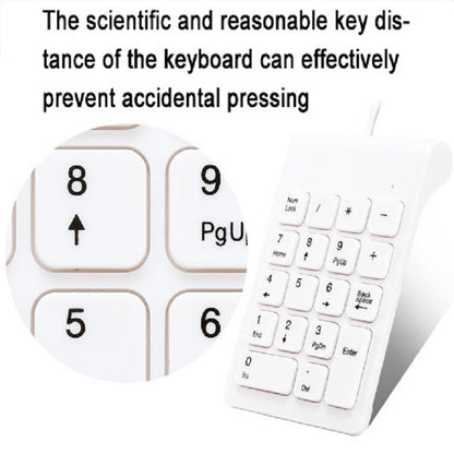 Laptop Wired Digital Mini USB Keyboard(White) by buy2fix