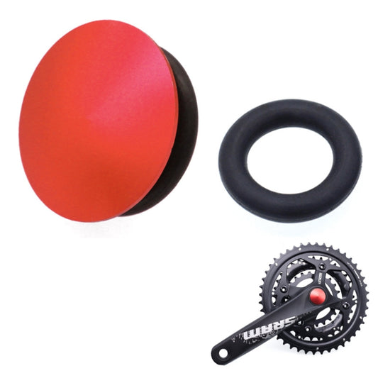 Bicycle Hollow Integrated CNC Aluminum Alloy Crankset Dust Cover, Size: 21-23mm(Red) - Maintenance tools by buy2fix | Online Shopping UK | buy2fix