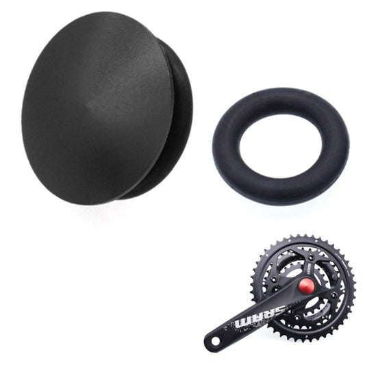 Bicycle Hollow Integrated CNC Aluminum Alloy Crankset Dust Cover, Size: 21-23mm(Black) - Maintenance tools by buy2fix | Online Shopping UK | buy2fix