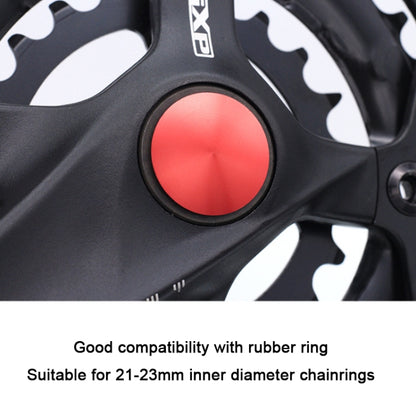 Bicycle Hollow Integrated CNC Aluminum Alloy Crankset Dust Cover, Size: 21-23mm(Red) - Maintenance tools by buy2fix | Online Shopping UK | buy2fix