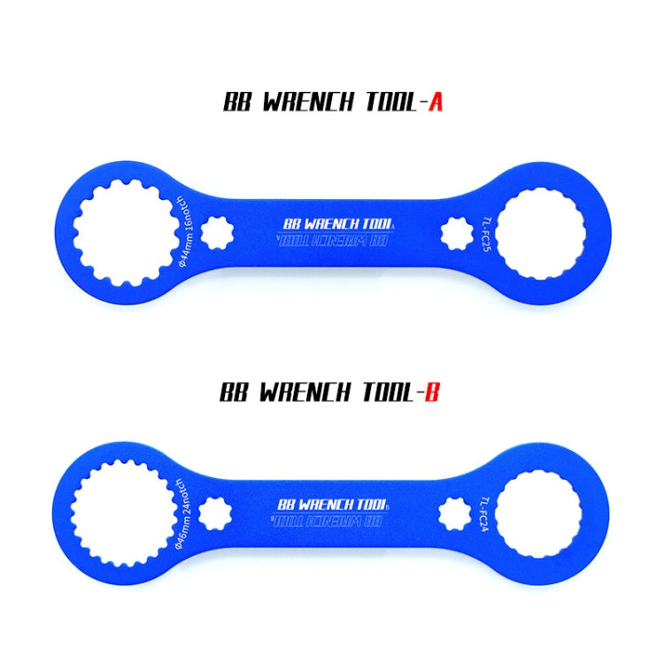 2 PCS DUB TL-FC32/25/24 Bicycle Integrated Hollow Shaft Wrench(BB Wrench A+B) by buy2fix