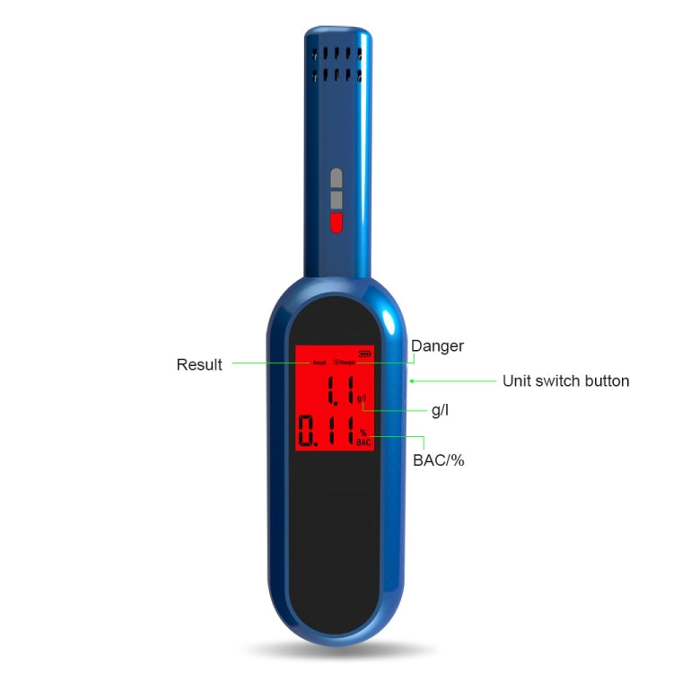 High-precision Breath Alcohol Tester(English Version) - Breath Alcohol Tester by buy2fix | Online Shopping UK | buy2fix