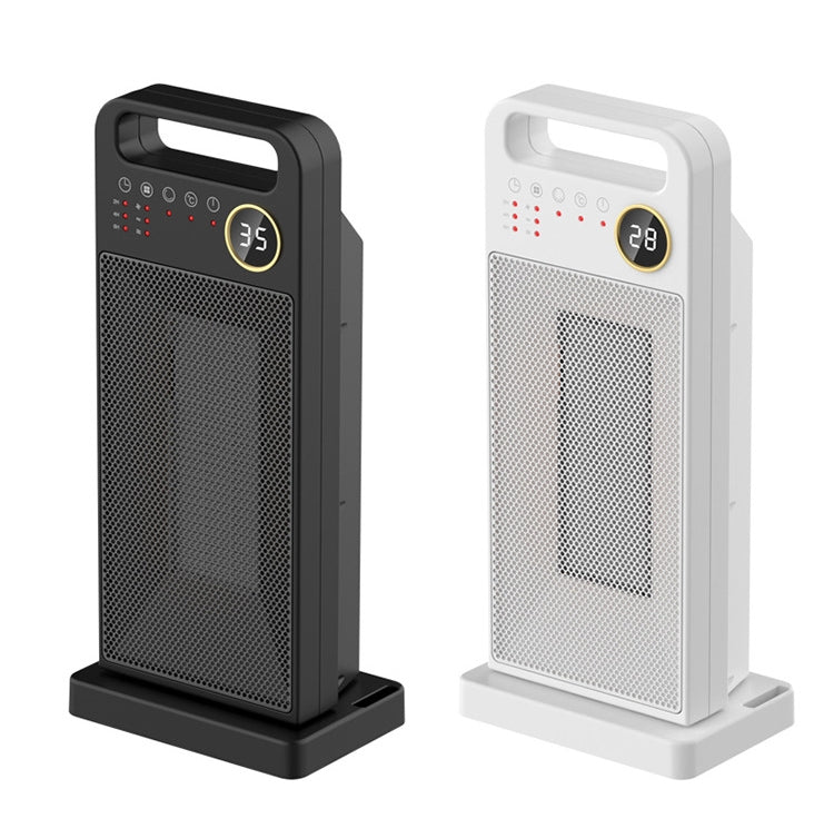 LCD Digital Display Rotary Remote Control Heater PTC Ceramic Heating Heater, Spec: EU Plug (Black) by buy2fix