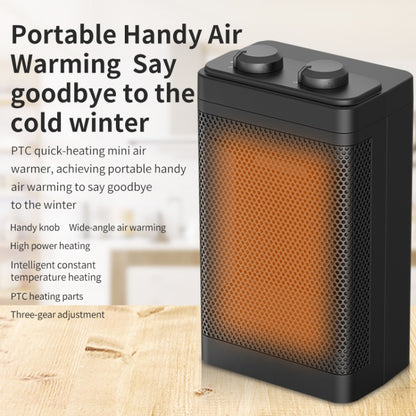 Office Household Mute Desktop Shaking Head Electric Heaters, Spec: Knob (EU Plug) by buy2fix