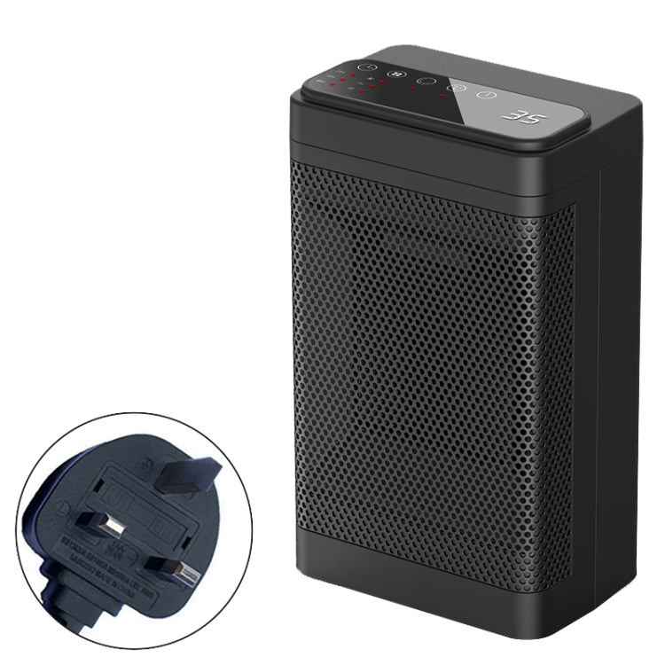 Office Household Mute Desktop Shaking Head Electric Heaters, Spec: Screen (UK Plug) by buy2fix