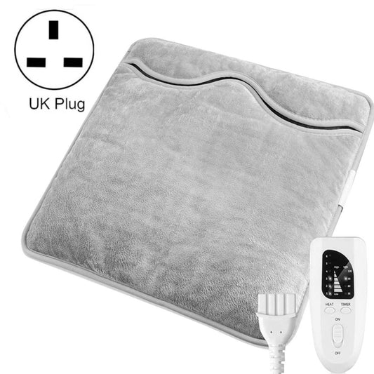 60W  Electric Feet Warmer For Women Men Pad Heating Blanket UK Plug 240V(Silver Gray) - Electric Blankets by buy2fix | Online Shopping UK | buy2fix