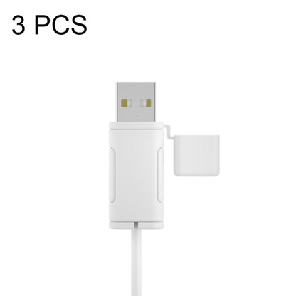 3 PCS Soft Washable Data Cable Silicone Case For Apple, Spec: USB (White) by buy2fix