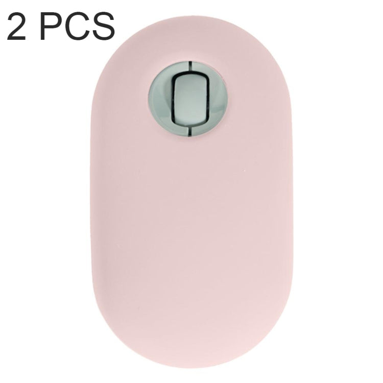 2 PCS Silicone Dustproof Wireless Mouse Protective Case For Logitech Pebble(Pink) by buy2fix