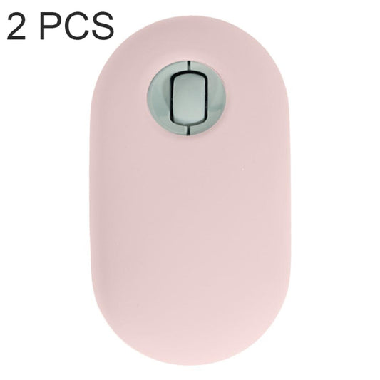 2 PCS Silicone Dustproof Wireless Mouse Protective Case For Logitech Pebble(Pink) by buy2fix