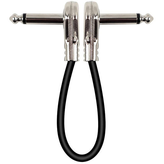 Ligne d'effet de guitare électrique pour instrument audio à bloc unique, longueur du câble: 15 cm (tête plate argent)