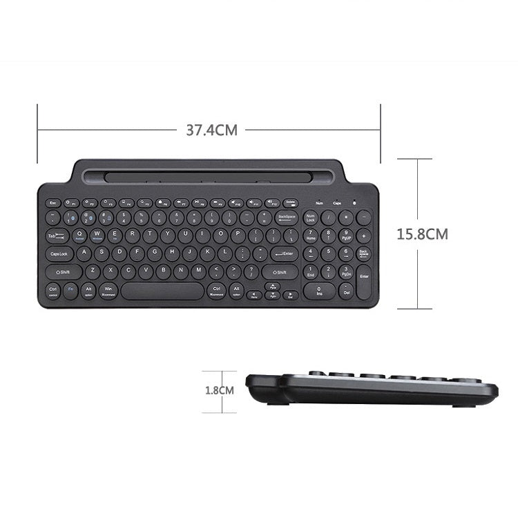 2.4G Bluetooth Wireless Keyboard With Card Slot Bracket With Touchpad by buy2fix