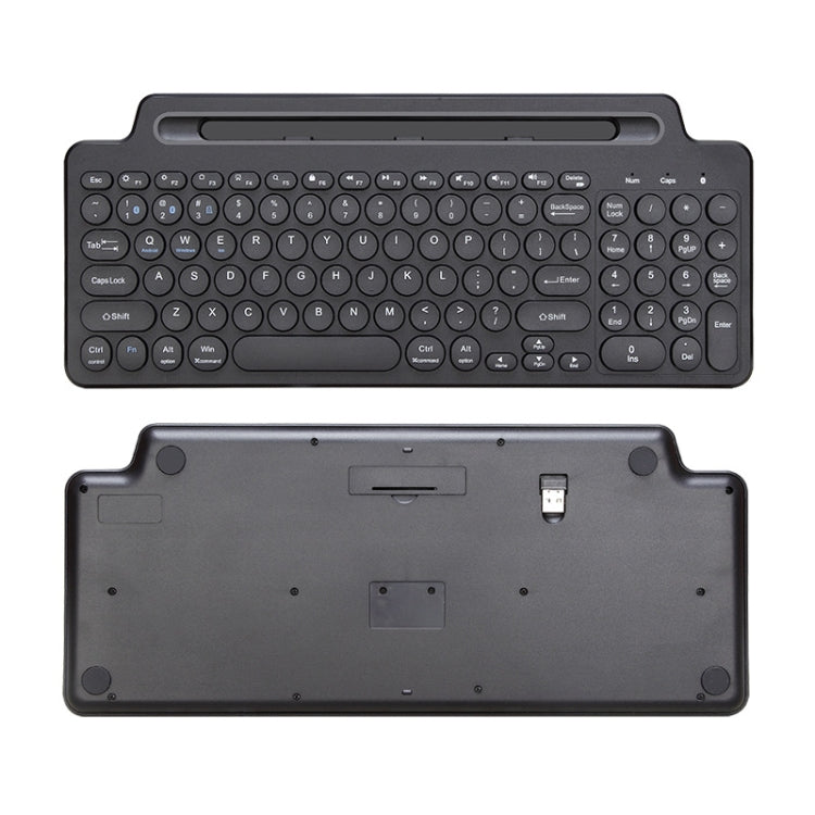 2.4G Bluetooth Wireless Keyboard With Card Slot Bracket No Touchpad by buy2fix
