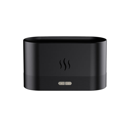 7 Color Flame Aromatherapy Machine Home Office Desk Air Humidifier(Black) - Air Purifiers & Accessories by buy2fix | Online Shopping UK | buy2fix