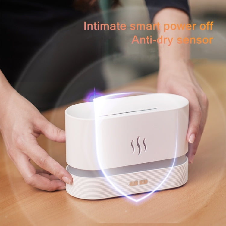 7 Color Flame Aromatherapy Machine Home Office Desk Air Humidifier(White) - Air Purifiers & Accessories by buy2fix | Online Shopping UK | buy2fix