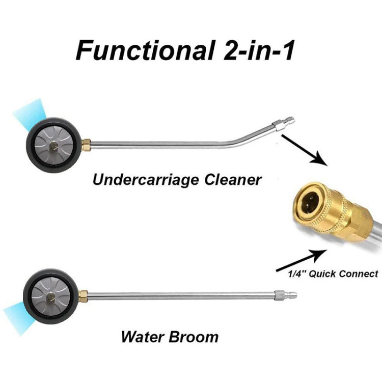 Car Chassis Washe 1/4 Quickly Inserts Road Cleaning Brush(Grey) - Car Washer & Accessories by buy2fix | Online Shopping UK | buy2fix