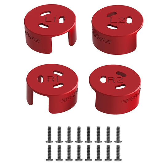 4 PCS / Set Sunnylife AT-MD475 Dust-proof Waterproof Aluminum Alloy Motor Cover For DJI Avata(Red) - Other by buy2fix | Online Shopping UK | buy2fix