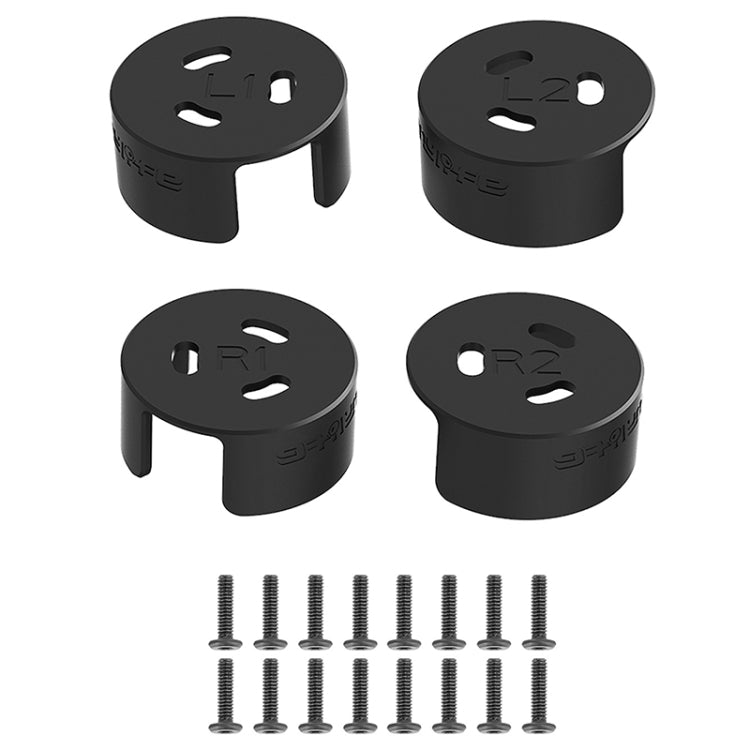 4 PCS / Set Sunnylife AT-MD475 Dust-proof Waterproof Aluminum Alloy Motor Cover For DJI Avata(Black) by buy2fix
