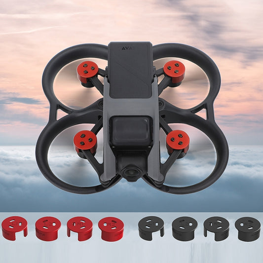 4 PCS / Set Sunnylife AT-MD475 Dust-proof Waterproof Aluminum Alloy Motor Cover For DJI Avata(Red) - Other by buy2fix | Online Shopping UK | buy2fix