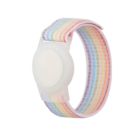 220mm Child Adult Nylon Strap Wristband Protective Case For AirTag 2nd Gen / AirTag 1st Gen  (Colorful)