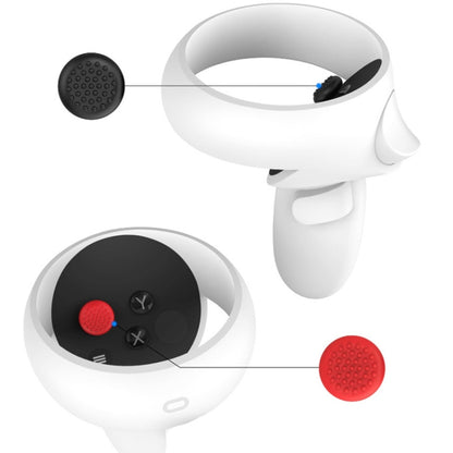 20 PCS Peripheral Button VR Handle Rocker Silicone Protective Cover, For Meta Quest 2(White) - VR Accessories by buy2fix | Online Shopping UK | buy2fix