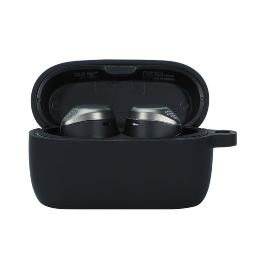 For Jabra Elite75T Sports Bluetooth Headphones Soft Silicone Case with hooks(Black) - Other Earphone Case by buy2fix | Online Shopping UK | buy2fix
