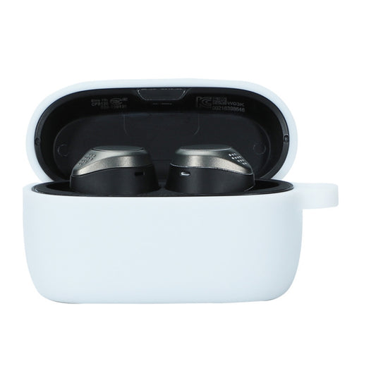 For Jabra Elite75T Sports Bluetooth Headphones Soft Silicone Case with hooks(White) - Other Earphone Case by buy2fix | Online Shopping UK | buy2fix