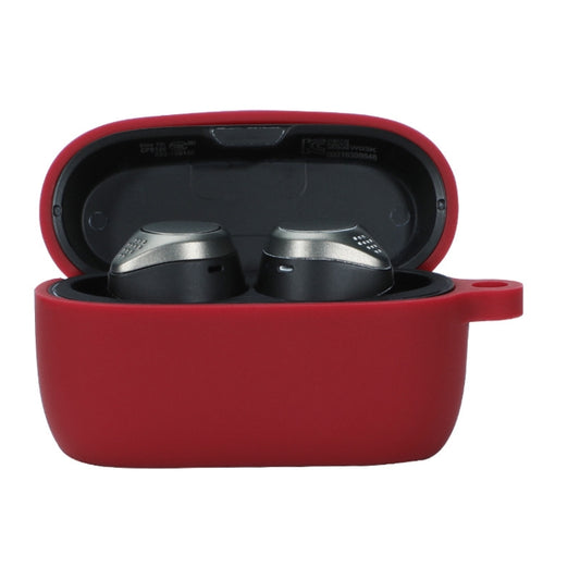 For Jabra Elite75T Sports Bluetooth Headphones Soft Silicone Case with hooks(Wine Red) - Other Earphone Case by buy2fix | Online Shopping UK | buy2fix