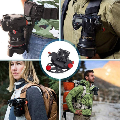 JMSUZ JMSUZ12412 For GoPro Quick Hanging Outdoor SLR Camera Waist Buckle(Silver Gray) by JMSUZ