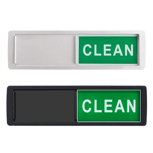 Dishwasher Magnet Clean Dirty Sign 2 Double-Sided Dishwasher Magnet Cover(Black) - Dish Washers & Accessories by buy2fix | Online Shopping UK | buy2fix