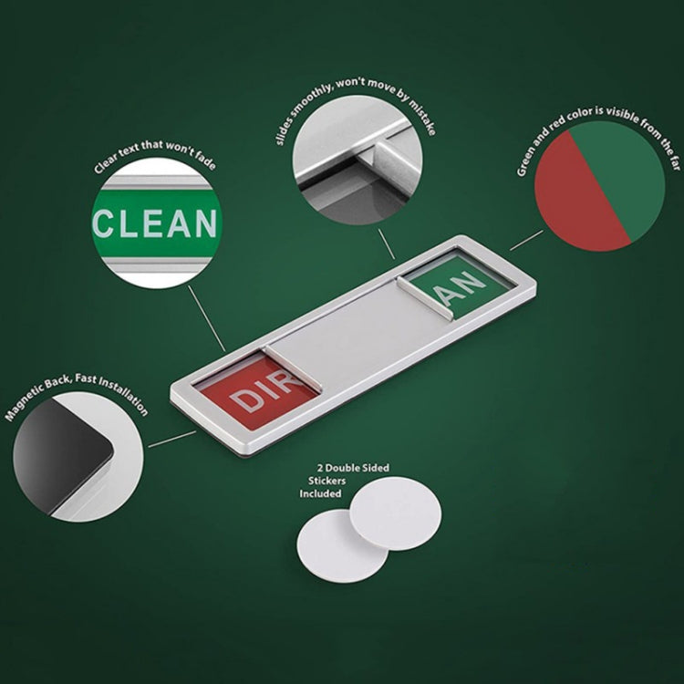 Dishwasher Magnet Clean Dirty Sign 2 Double-Sided Dishwasher Magnet Cover(White) - Dish Washers & Accessories by buy2fix | Online Shopping UK | buy2fix