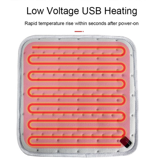 11696 5V USB Plug-in Car Timing Heating Seat Cushion(45x45cm) - Seat Accessories by buy2fix | Online Shopping UK | buy2fix