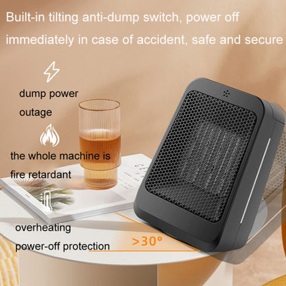 PTC Heating And Cooling Dual-purpose Heater, Style: Mechanical Model(UK Plug) by buy2fix