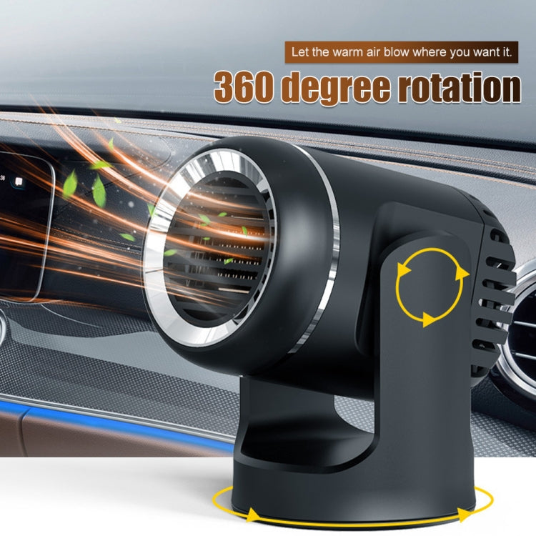 12V 130W Car Heating and Cooling Dual-use Fan Glass Defogging and Defrosting Heater(Black) by buy2fix