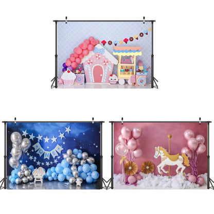 2.1m X 1.5m Birthday Party Shooting 3D Printed Background Cloth(4720) - Birthday Party by buy2fix | Online Shopping UK | buy2fix