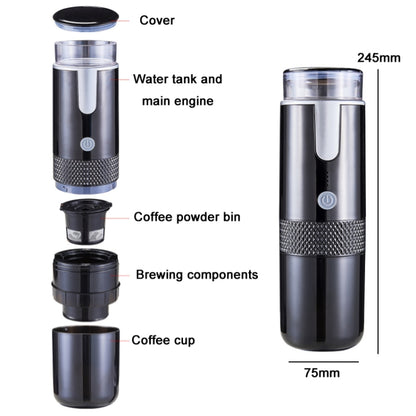 Fully Automatic Portable Wireless Coffee Machine(Black) - Coffee Machine & Accessories by buy2fix | Online Shopping UK | buy2fix