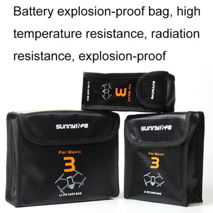 For Mavic 3 Sunnylife M3-DC105 2 In 1 Batteries Safe Storage Explosion-proof Bags - Backpacks & Bags by Sunnylife | Online Shopping UK | buy2fix