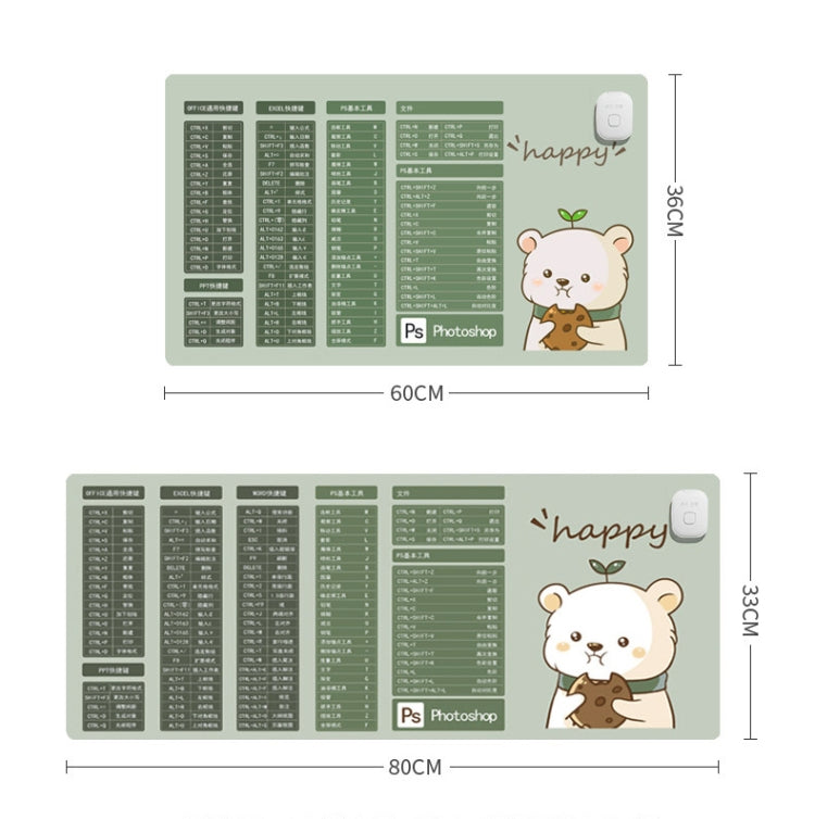 Intelligent Timing Heating Waterproof Warm Mouse Pad CN Plug, Size: 60x36cm(Happy Daily) by buy2fix