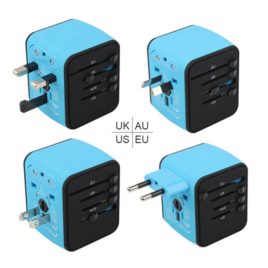 BMAX 199-04U Travel Multifunctional USB Converter 4 USB Universal Socket(Blue Black) - Extension Socket by BMAX | Online Shopping UK | buy2fix