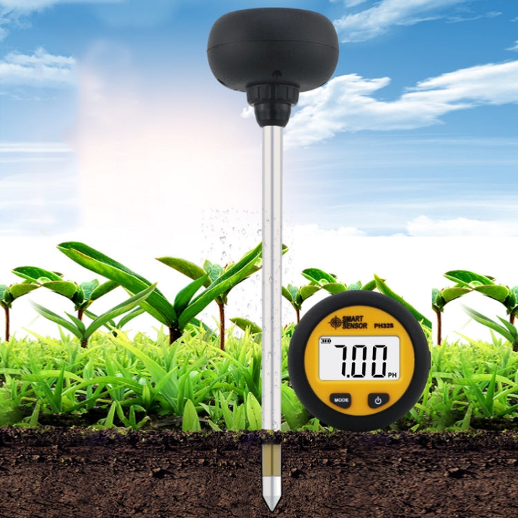 Smart Sensor PH328 Soil Acidity Meter Fertilizer Nutrient Humidity Detector - PH & Moisture Meter by buy2fix | Online Shopping UK | buy2fix
