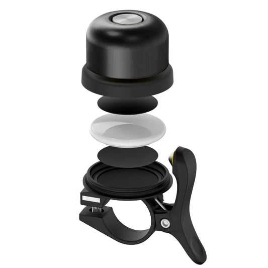 For AirTag Bicycle Hidden Locator Anti-theft Ring Bell Generation 2 Black - Bicycle Series by buy2fix | Online Shopping UK | buy2fix