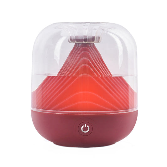FX-039 USB Charging Ambient Light Humidifier Mountain Mini Wireless Humidifier(Wine Red) - Air Purifiers & Accessories by buy2fix | Online Shopping UK | buy2fix