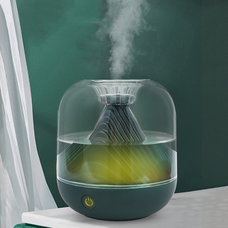 FX-039 USB Charging Ambient Light Humidifier Mountain Mini Wireless Humidifier(Green) - Air Purifiers & Accessories by buy2fix | Online Shopping UK | buy2fix