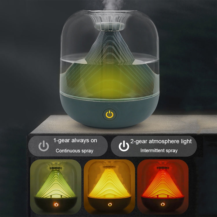 FX-039 USB Charging Ambient Light Humidifier Mountain Mini Wireless Humidifier(Green) - Air Purifiers & Accessories by buy2fix | Online Shopping UK | buy2fix